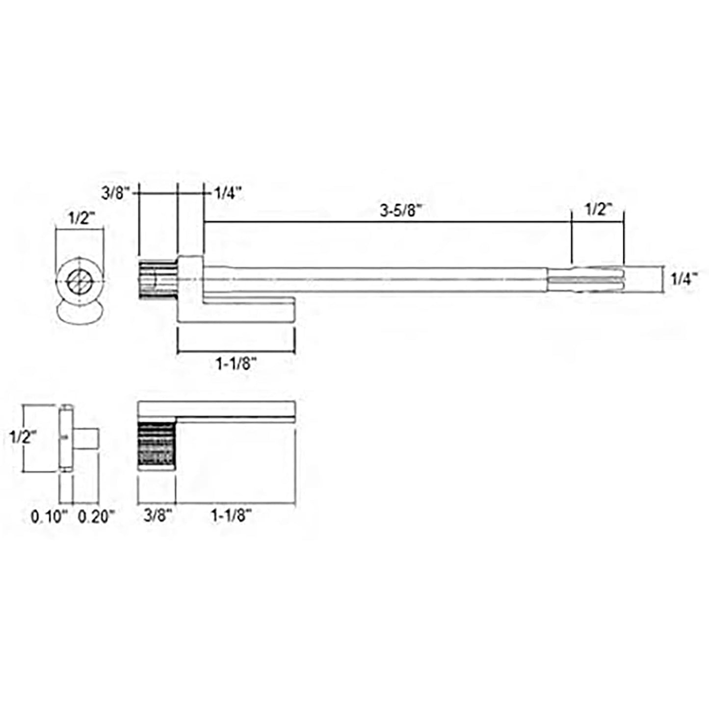 Nuk3y Door Saver 2 II Hinge Pin Stop Fits All 3"" to 4-1/2"" Residential Hinges (Satin Nickel)