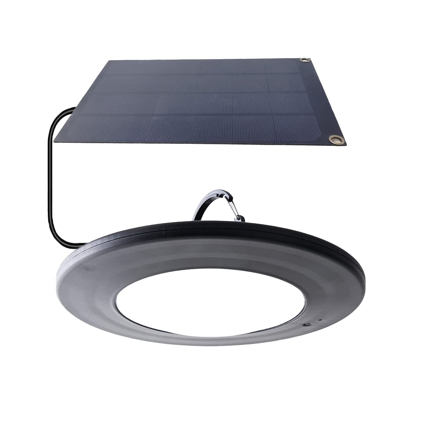 happetite Solar Powered LED Patio Umbrella Light, Black, 6000K Cool White, ABS Material, 1 Year Warranty