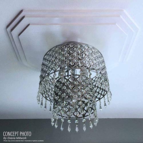 35 1/8"OD x 4 7/8"ID x 2 1/2"P Viceroy Ceiling Medallion (Fits Canopies up to 4 7/8")