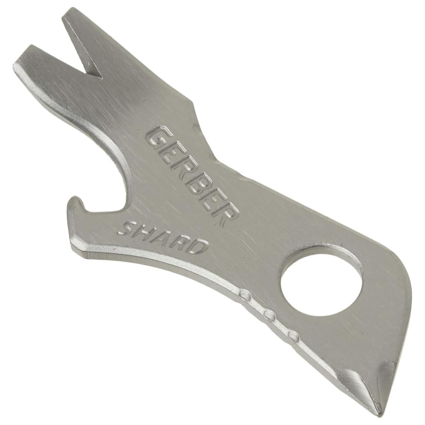 Gerber Gear Shard 7-in-1 Keychain Bottle Opener Multitool with Screwdriver, Gifts for Dad, Fathers and Men from Daughter, Wife or Son - Silver