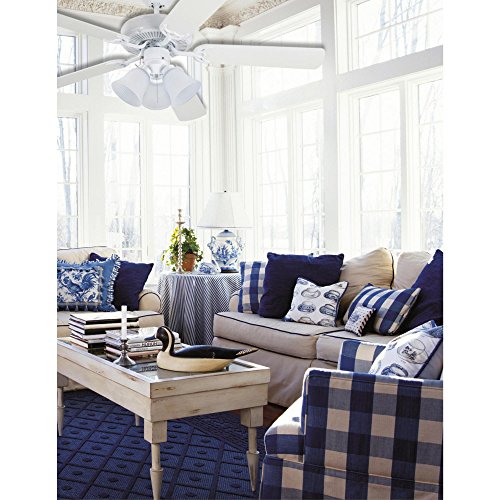 Westinghouse 77847 3LGT WHT Fros 3 Frosted Ribbed Glass Ceiling Fan Light Kit, No Size, WHITE