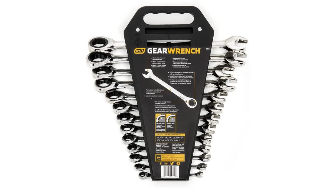 GEARWRENCH 13 Piece 12 Point Ratcheting Combination Wrench Set SAE | 9312