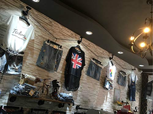 Arncmiv Pendant Light Fixture Chain,Heavy Duty Chain for Light Fixture,Black Ceiling Light Fixture Extra Lighting Chains (Black,12 inch)