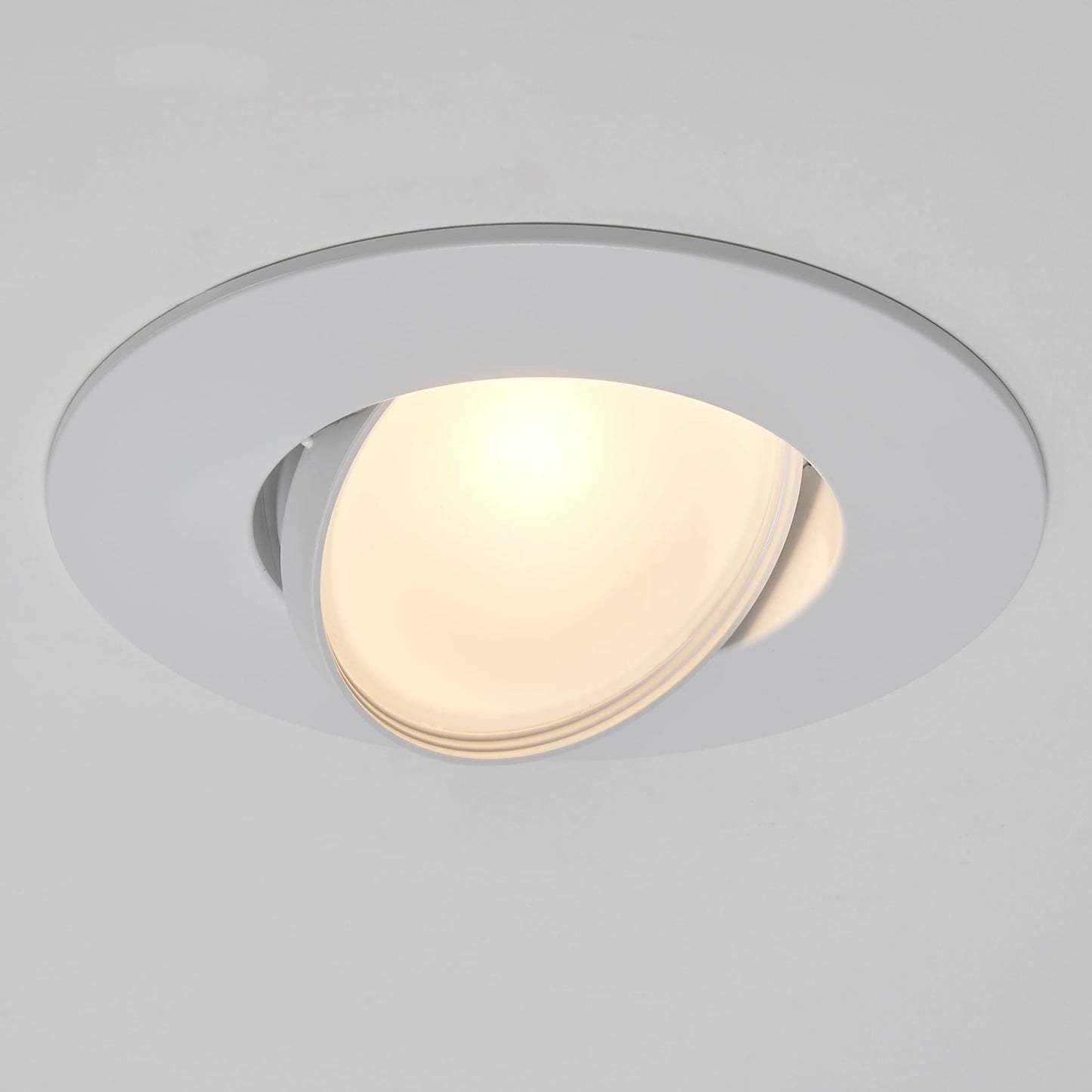 **Maxxima 5” & 6” Rotatable LED Gimbal Retrofit Downlight, 1100 Lumens, 11W, 5 CCT Selectable, Dimmable, White Trim**