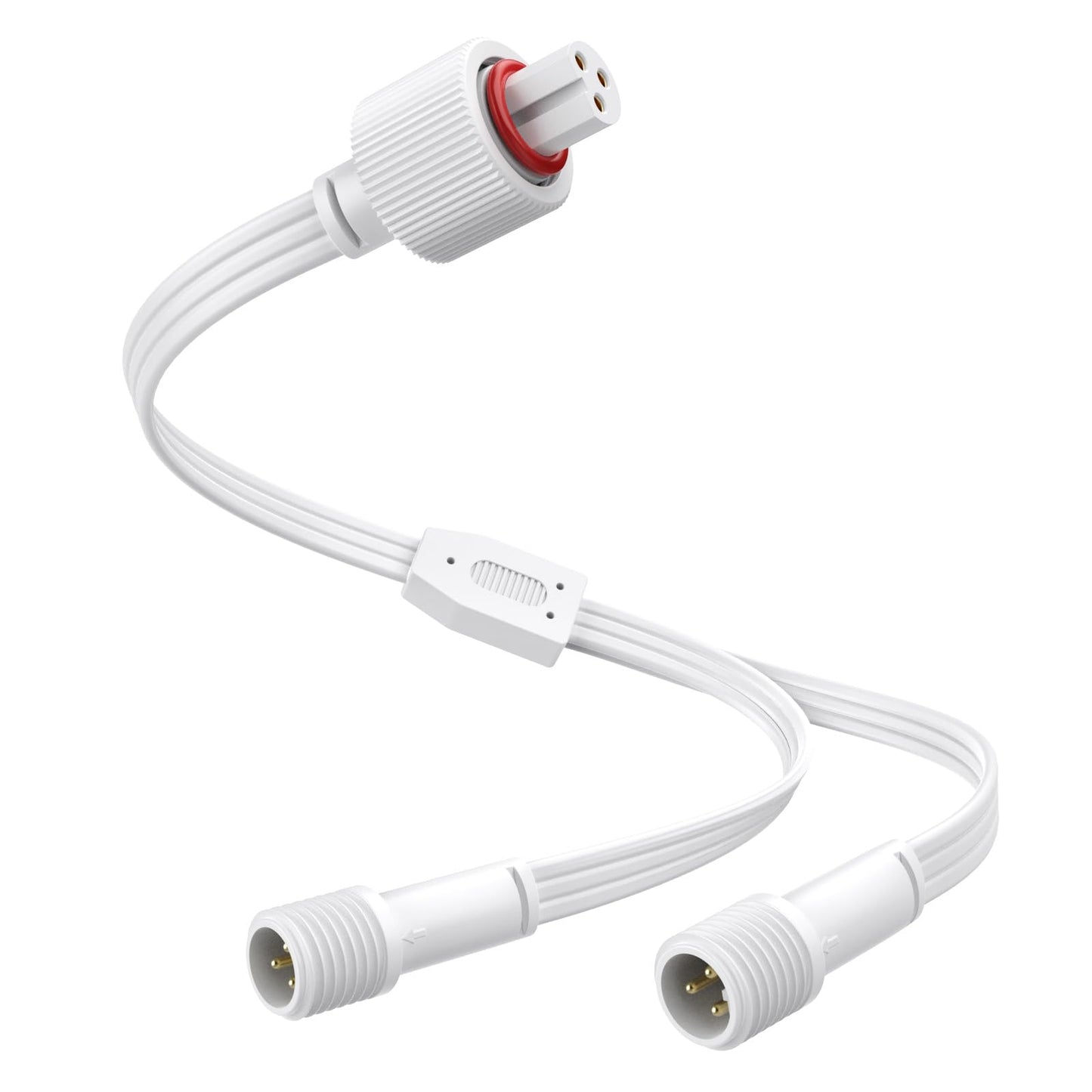 Y-Connector Splitter for Govee Permanent Outdoor Lights,Waterproof Extension Cord Compatible with Govee 3Pin and Y-Shaped Extension Cord