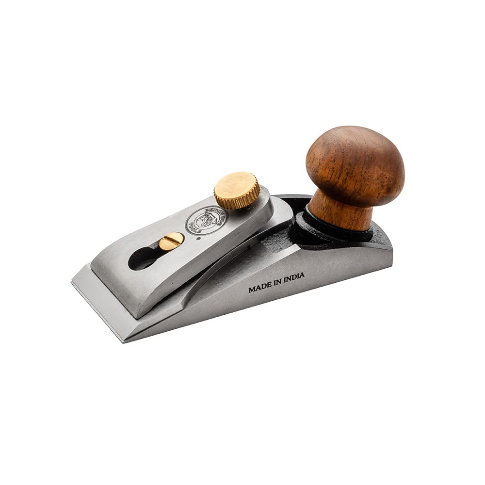 Rockler Bench Dog Small Chisel Plane, Flush Trim Woodworking Tool with Hardened Blade & Open Front, Precision Trimming & Shaving, Storage Case Included