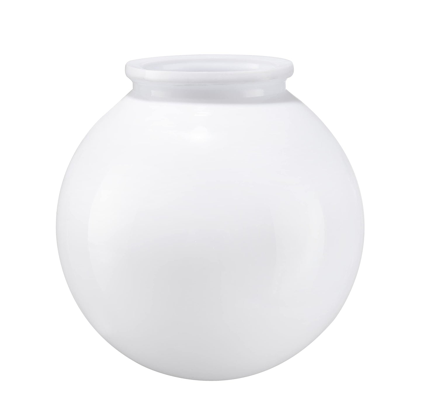 Aspen Creative 28001-41, 6" White Acrylic Replacement Lamp Post Globe with 3-1/8" Neck