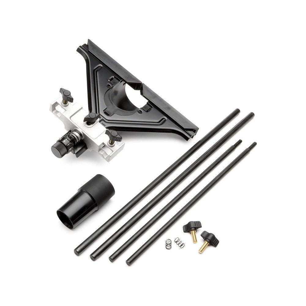 DEWALT Universal Router Edge Guide with Dust Collection, Fine Adjustment, Vacuum Adaptor (DW6913)