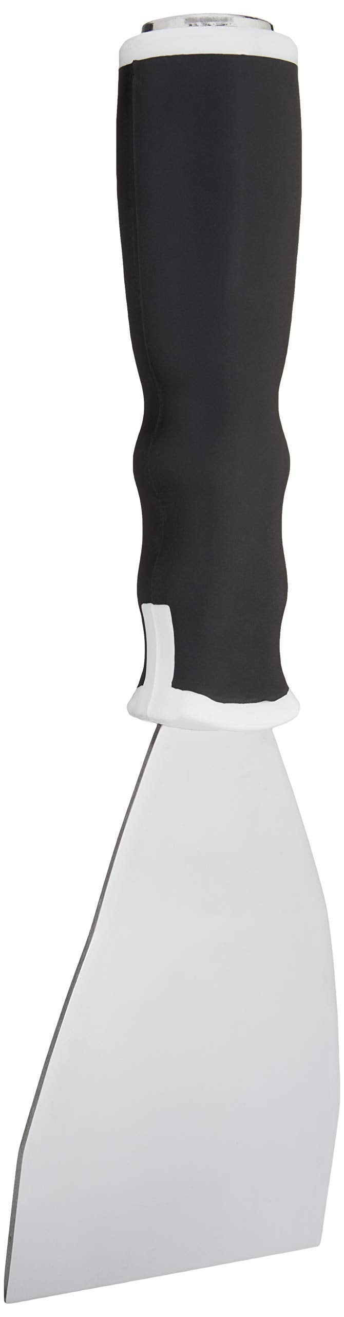 Amazon Basics Soft Grip Bent Scraper with Pole Socket, Heavy-Duty Hammer End for High-Reach Scraping, 3"