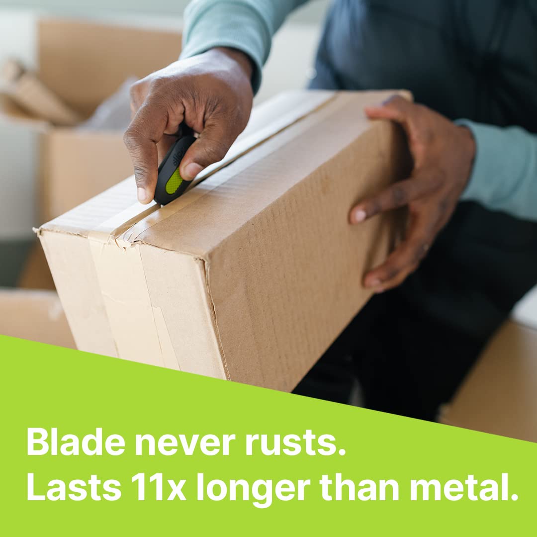 Slice 10514 Mini Cutter, Ceramic Safety Blade, Pocket Sized, Auto-Retractable, Stays Sharp Up to 10X Longer