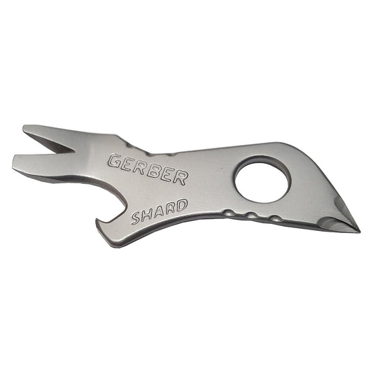 Gerber Gear Shard 7-in-1 Keychain Bottle Opener Multitool with Screwdriver, Gifts for Dad, Fathers and Men from Daughter, Wife or Son - Silver