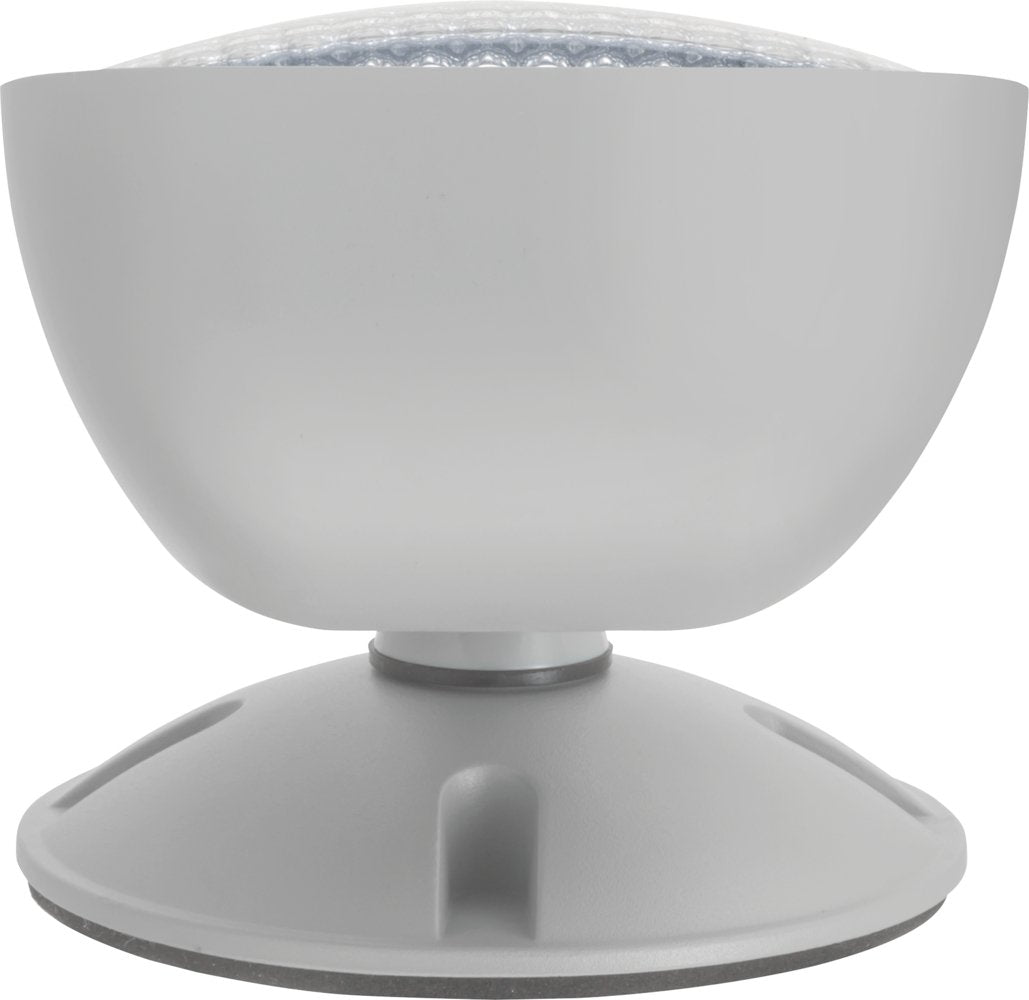 Lithonia Weatherproof LED Emergency Light, Single Head, Remote Capable, Indoor/Outdoor Commercial Use, Gray Square (ERE GY SGL WP SQ)