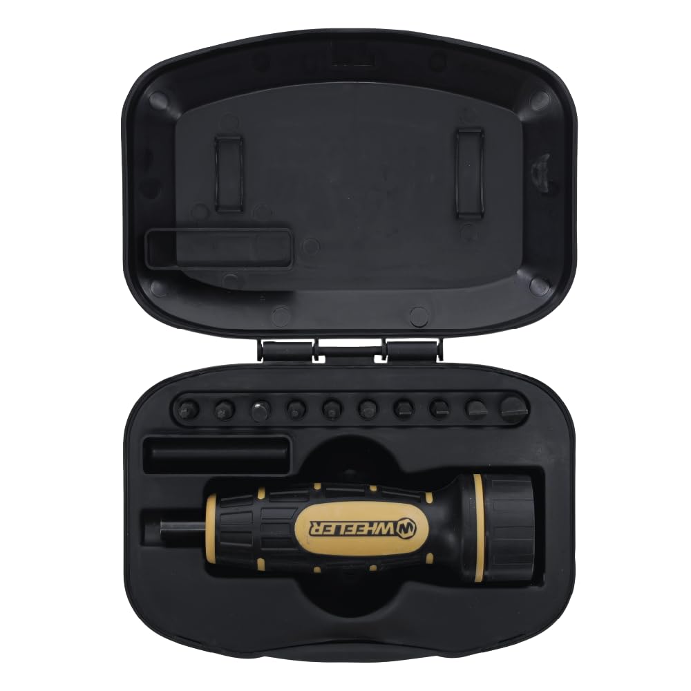 Wheeler Manual Firearms Accurizing Torque Wrench with Inch/Pounds Measurement, Bits and Storage Case for Scope Mounting, Gunsmithing and Maintenance