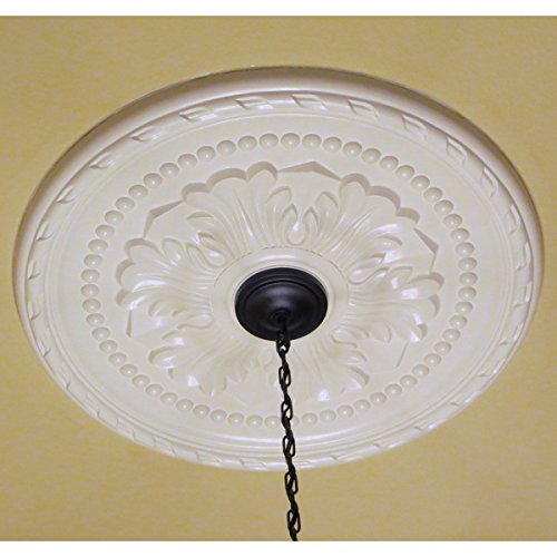 Ekena Millwork CM20PM 20 7/8-Inch OD x 3 5/8-Inch ID x 1 5/8-Inch P Palmetto Ceiling Medallion