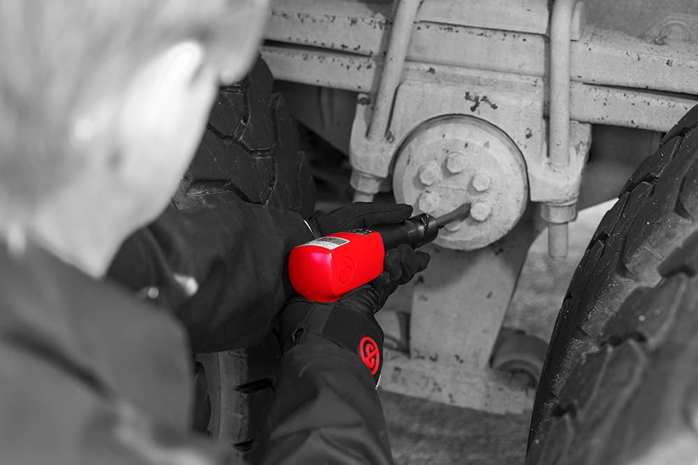 Chicago Pneumatic CP7150K Air Hammer Kit – 0.401" Round Shank, 3.5" Stroke, 0.75" Bore, 2300 BPM, Welding & Construction Tool