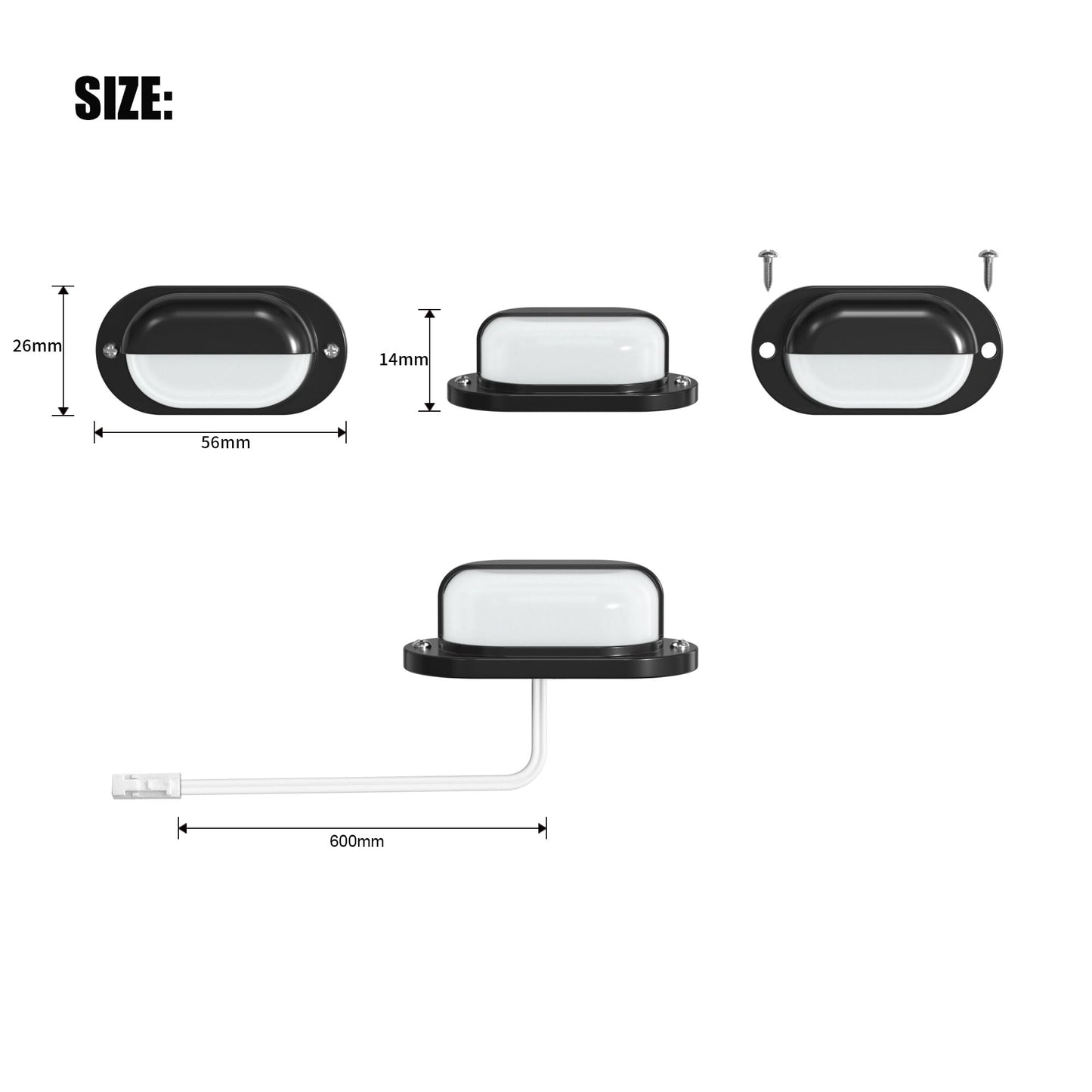 **RWOFNIA Motion-Activated LED Stair Lighting Kit, Warm White 2700K Mini Lights for Indoor Carpeted or Wooden Stairs, 8 Bulbs**