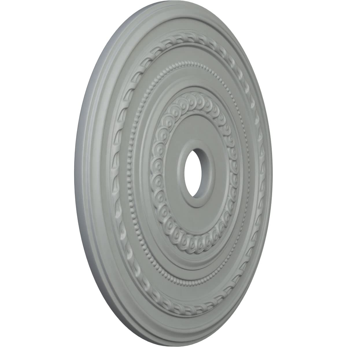 Ekena Millwork CM25CO Cole Ceiling Medallion, 25 3/8"OD x 3 3/8"ID x 1 3/8"P (Fits Canopies up to 9 1/8"), Factory Primed