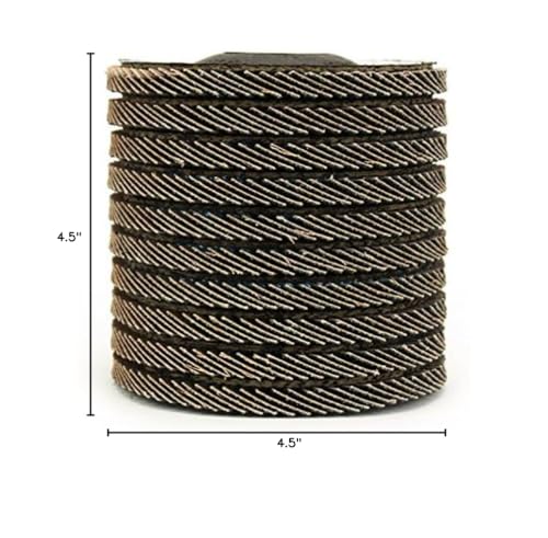 BHA Grinding and Sanding Flap Discs T27, 4-1/2" x 7/8", 40 Grit - 10 Pack