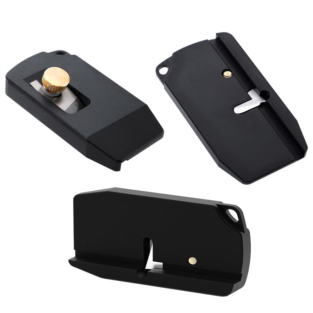 KETIPED Woodworking Edge Trimmer,Hand Planer Edge Bander with High Speed Steel Blade,Edge Banding Cutter for PVC ABS Melamine Veneer,MG-027Bk