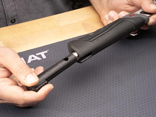 Real Avid Armorer's Master Hammer - 20 Ounce 9-1/2" Hammer with Changing Heads Including Soft Blow, Steel, Rubber & Brass Head + Magnetic Pin Starter