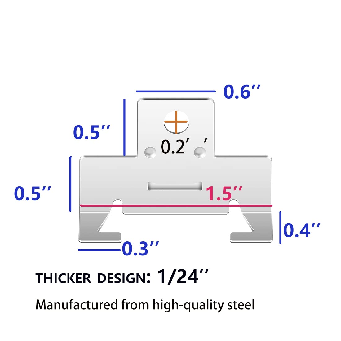 **ROOWINTOO Recessed Light Clips for Retrofit Can Lights, Downlight Clips Compatible with Torsion Springs, 20 Pack (10 Pairs)**