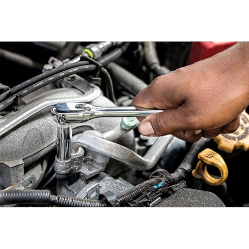 DEWALT 247-Piece Mechanic Tool Set, 1/4, 3/8 & 1/2 in. Drive, SAE Sockets, Ratchets, Wrenches & Hex Keys, Polished Chrome (DWMT81535)