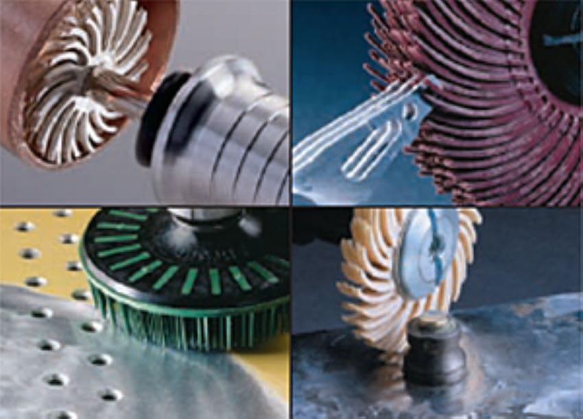 3M Scotch-Brite™ Radial Bristle Brush, 6 in x 1/2 in x 1 in 50 With Adapter, 5 ea/Case