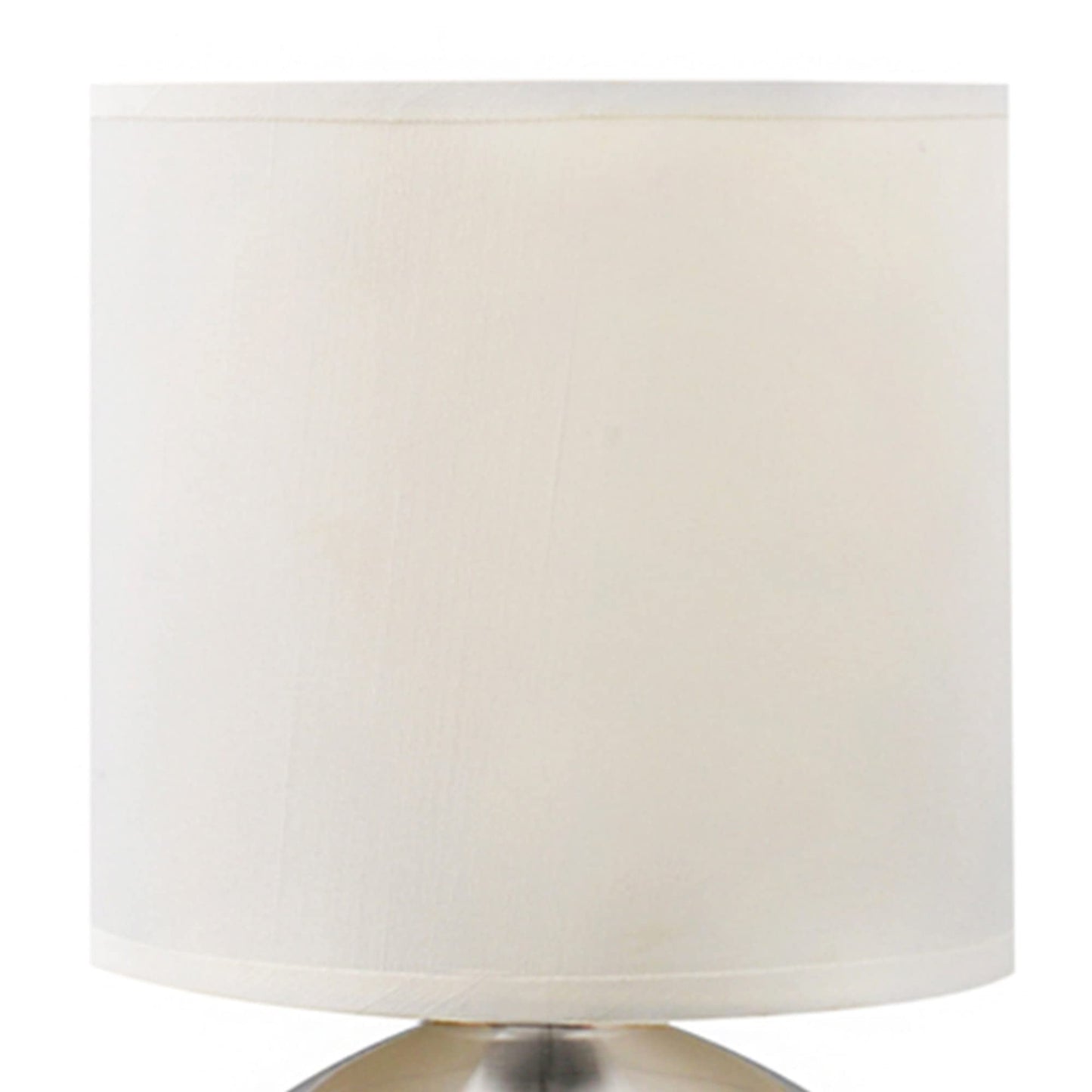 Catalina Lighting 21403-000 Transitional 2 Pack Matching Small Touch Table Lamp Set, 9.25", Brushed Nickel