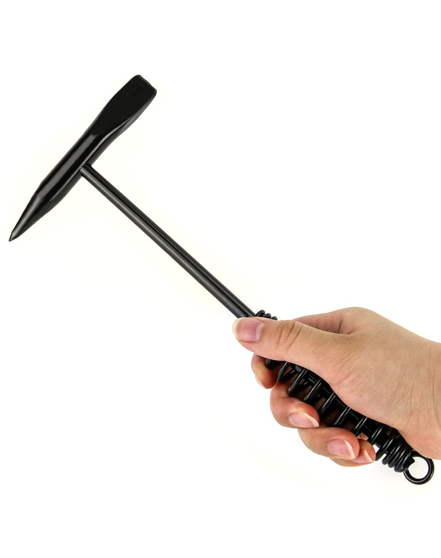 QWORK Welding Chipping Hammer, 2 Packs 10.5" Two-head Hammer with Coil Spring Handle Welding Cleansing and Crushed Ice