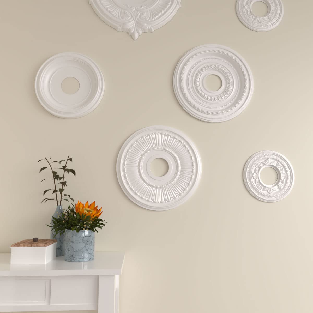 16"OD x 3 5/8"ID x 3/4"P Melonie Ceiling Medallion (Fits Canopies up to 6 3/8")