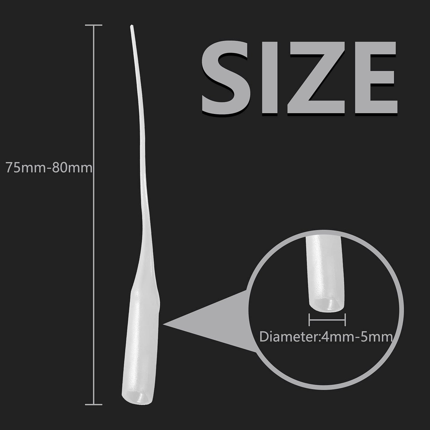 Bonsicoky 200-Pack Micro CA Glue Tips, Precision Applicator Extenders for DIY, Crafts, Lab Dispensing, Adhesive Nozzle Bottles