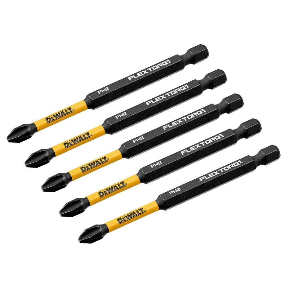 DEWALT ACCESSORIES DWA3PH2IR5 3.5" Impact #2 Phil Bit, 5 Piece (1 Pack)