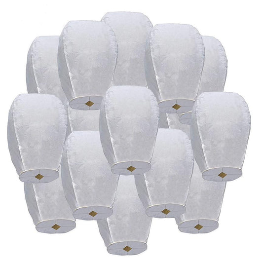 Paper Lanterns 40 Pack White, Make Outdoor Activities More Fun, Paper Lanterns is a Must Have Prop for Party.