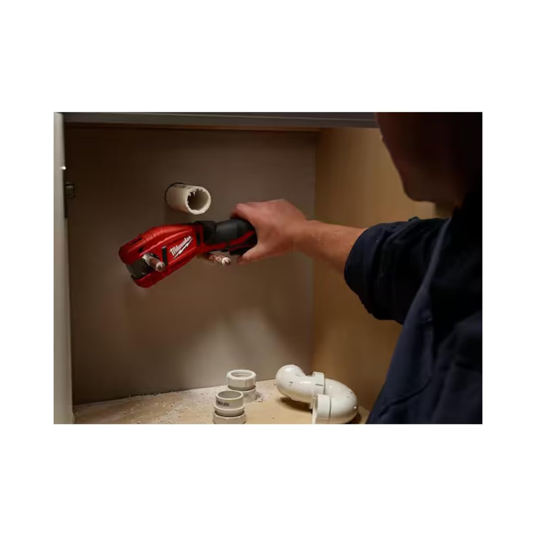 Milwaukee 2471-20 M12 Cordless Copper Pipe & Tubing Cutter, 500 RPM, Adjustable 3/8"–1", Lithium-Ion, Tool Only
