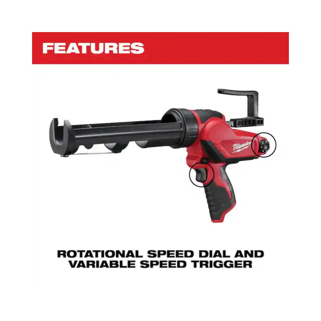 Milwaukee 2441-20 M12 10 oz Caulk Gun tool Only