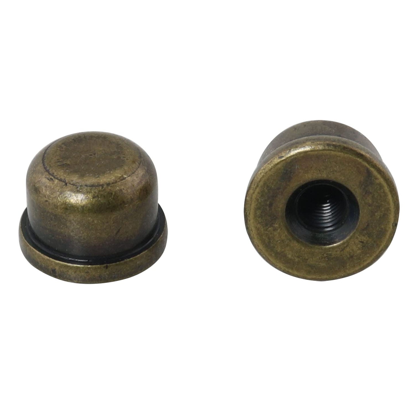 DGBRSM 2pcs Solid Lamp Finials Caps Tapped of Tops for Lamp Shade Holder Harp Lamp Finial Knob Lamp Accessories, Bronze