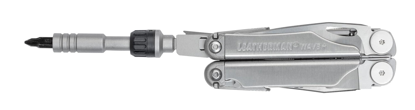 Leatherman, Ratchet driver, fits both Leatherman flat bits and standard ¼ inch bits.