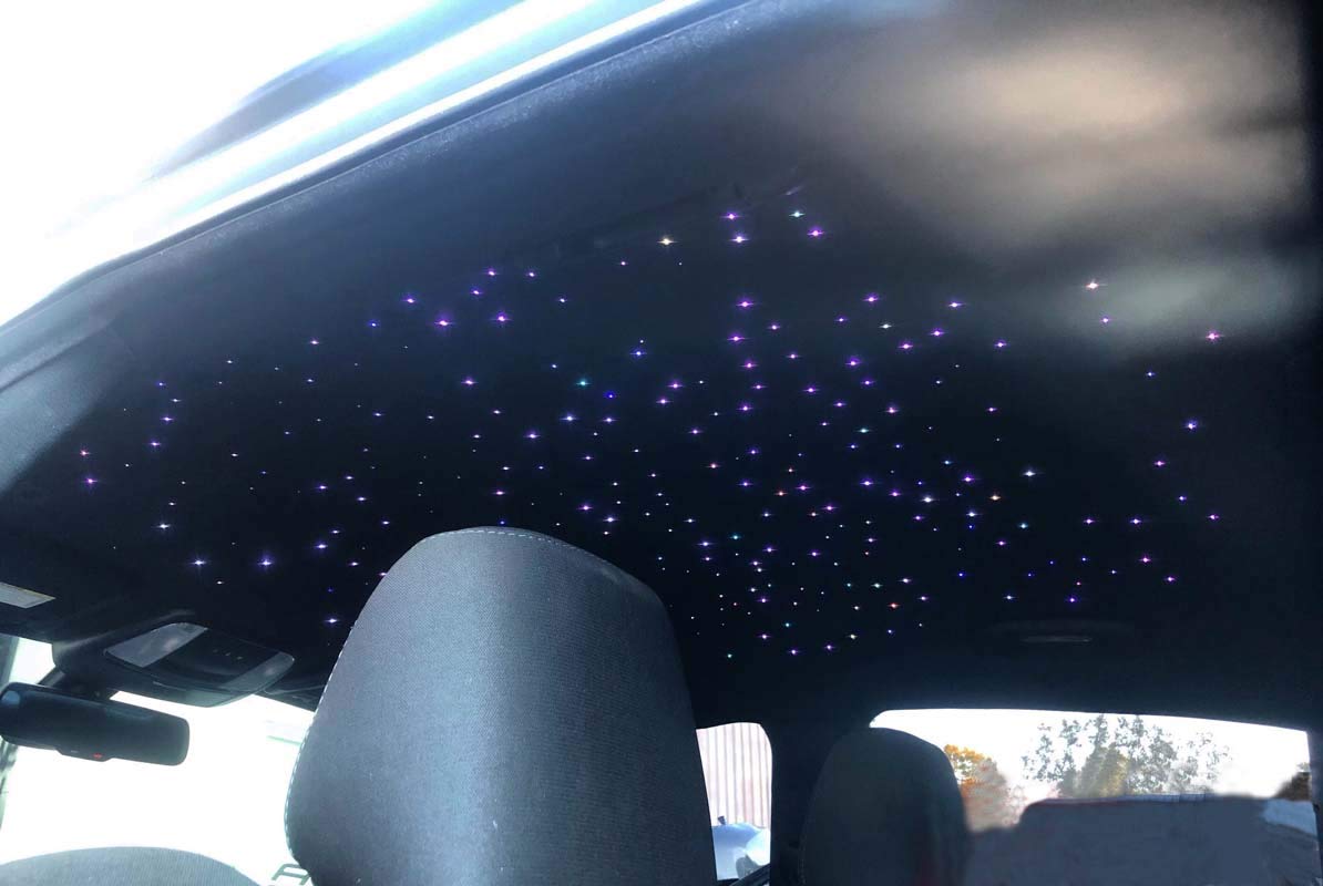 AZIMOM 550pcs 0.75mm Fiber Optic Cable 4m End Glow Strands, PMMA Plastic 0.03in, Star Ceiling Decoration for LED Light Engine