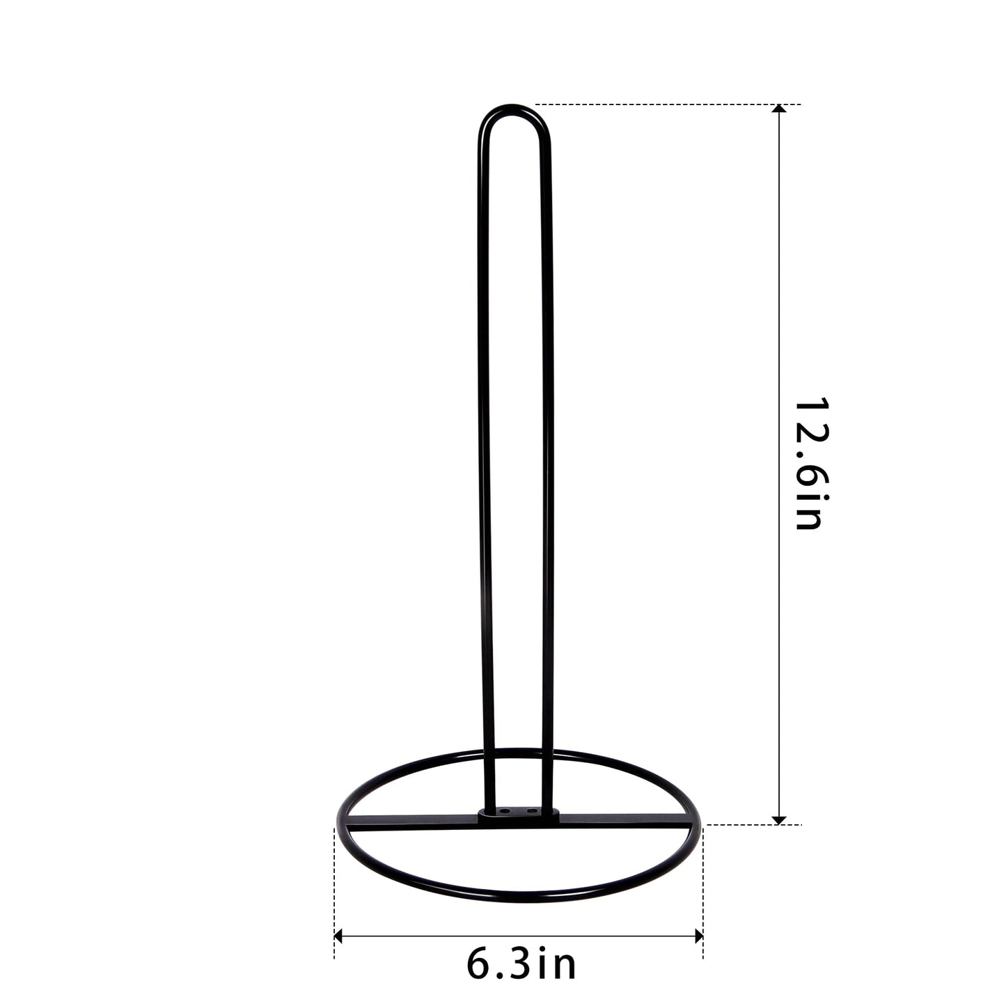 Toilet Paper Holder Stand, OBODING, Black Freestanding Toilet Paper Holder for Storing 3 Rolls of Toilet Papers (Black)