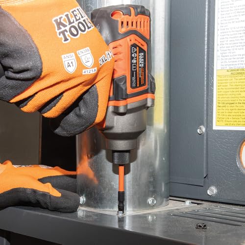Klein Tools 32313HD 13-in-1 Multi-bit Ratcheting Screwdriver, Double-Ended Impact Bit Set, 12 Impact Driver Bits and 1/4-Inch Nut Driver