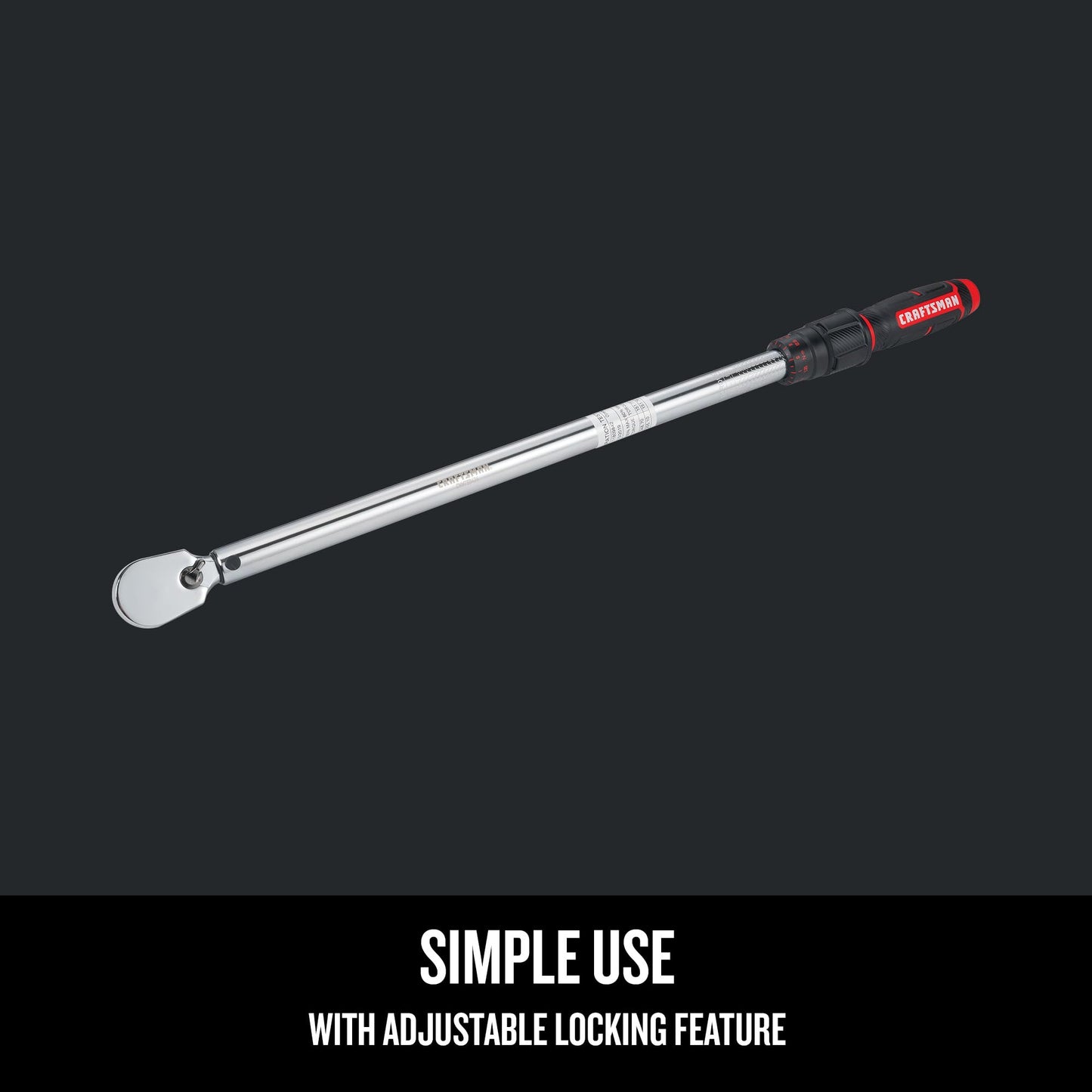 CRAFTSMAN Torque Wrench, 1/2" Drive, 50-250 FT-LB (CMMT99434)