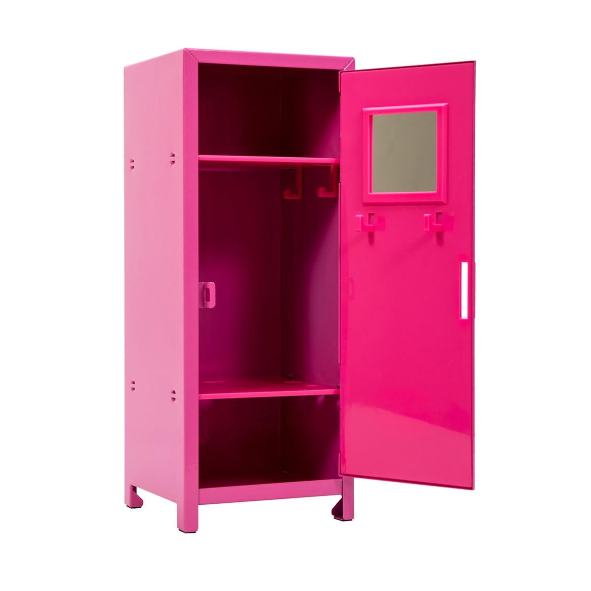 Schylling Girls Talk Pink Mini Locker - 11.25" Decorative Metal Storage Locker with 17 Mix-and-Match Magnets, Lock, and Keys - Ages 4-12