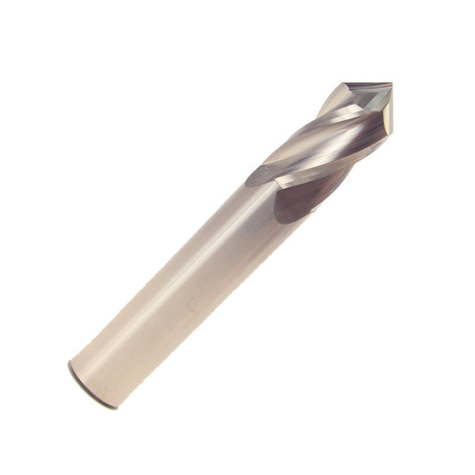 Drill America CBD 1/4" Carbide Drill Mill 2 Flute 90º Point TICN