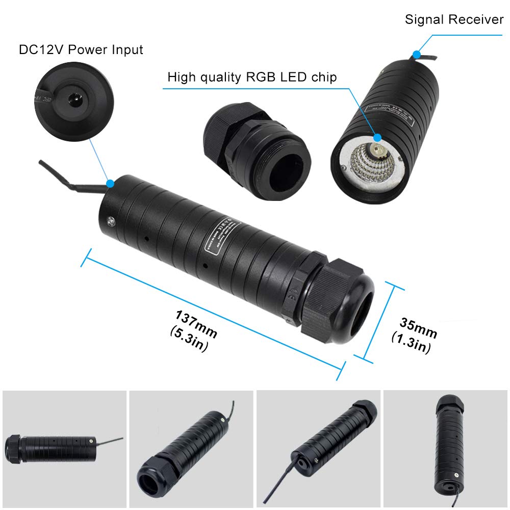 AMKI 6W RGBW Fiber Optic Curtain Light, Bluetooth Waterfall LED for Kids, Sensory Room, Home Decor, 200 Strands, 6.5ft/2m