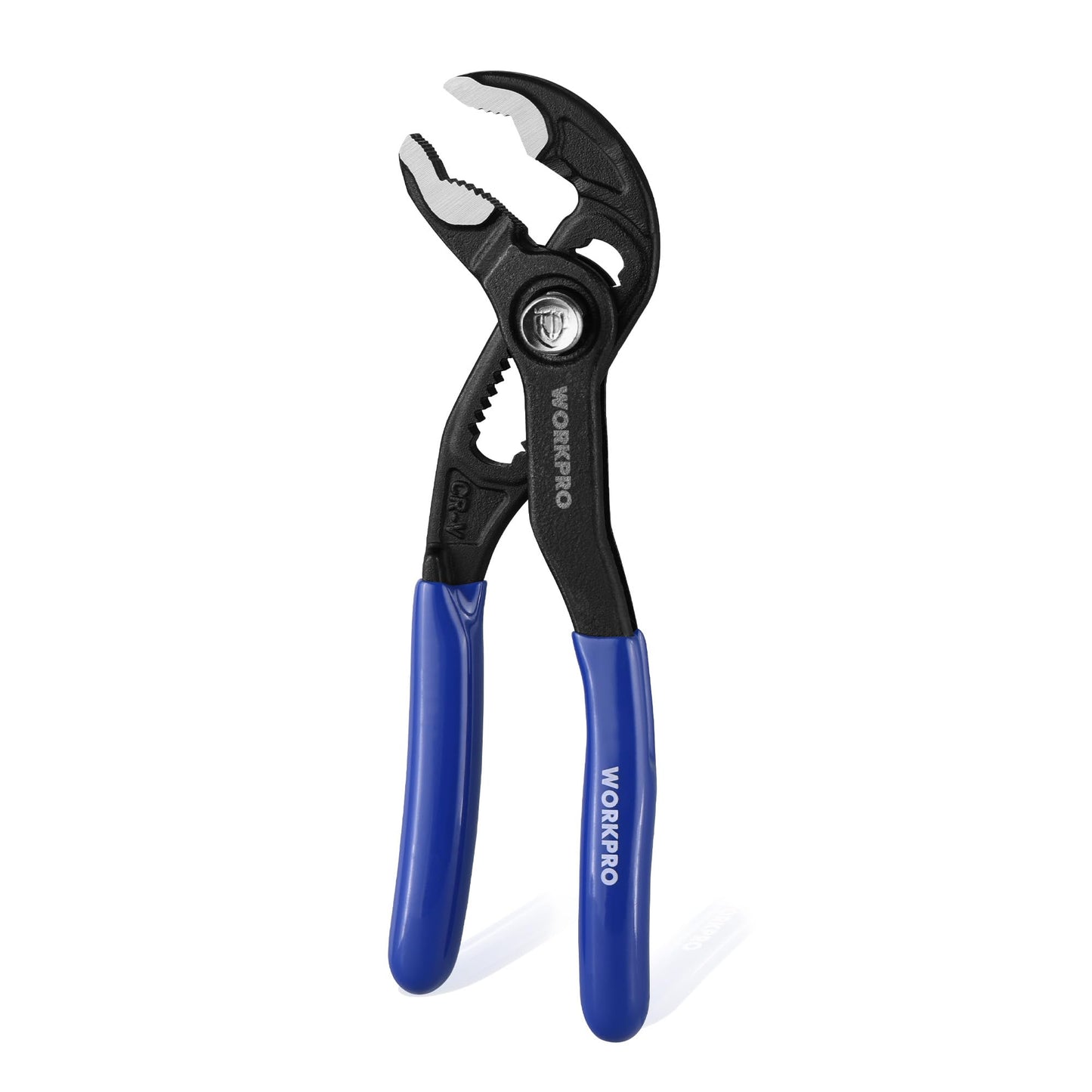 WORKPRO 5" Water Pump Pliers, CR-V Locking & Groove Joint, V-Jaw Quick Release, Adjustable Plumbing Pliers with Comfortable Grip