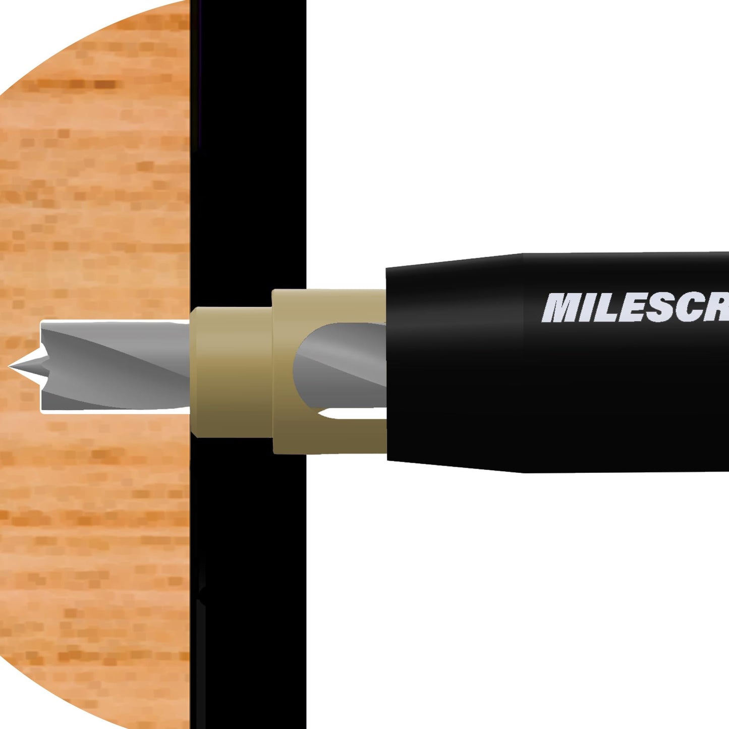 Milescraft 2312 5mm ShelfPinBit - For drilling shelf pin holes
