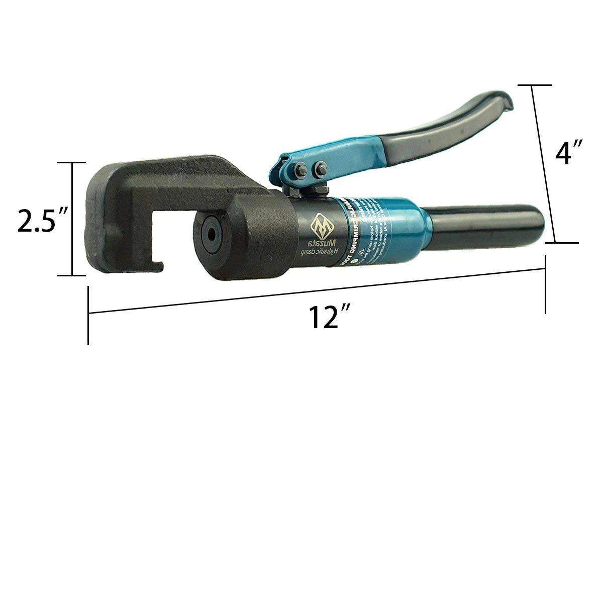 Muzata Hydraulic Cable Railing Crimping Tool, Wire Rope Swaging Kit with Cutter for 1/8" Stainless Steel Cables CR09 CK12