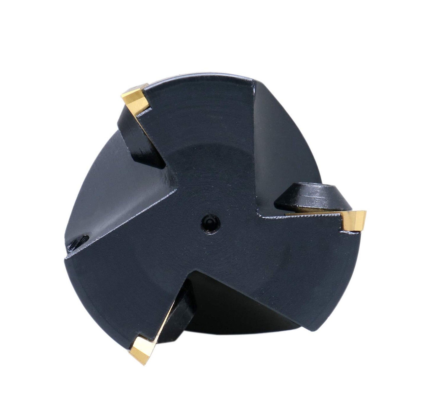 Accusize Industrial Tools 2'' Carbide Indexable End Mill, R8 Shank, with 3 Pc Tpg 322 Inserts, 0046-0916