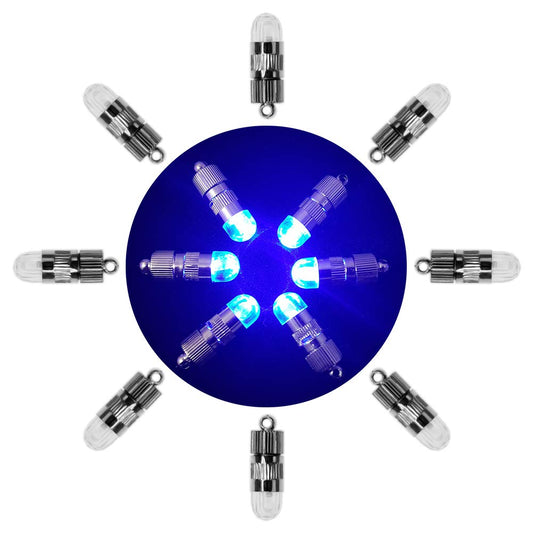 SumDirect LED Mini String Lights for Paper Lanterns, Balloons & Decorations, Non-Blinking, Colorful, Pack of 12/30/50/100 (12 Blue)