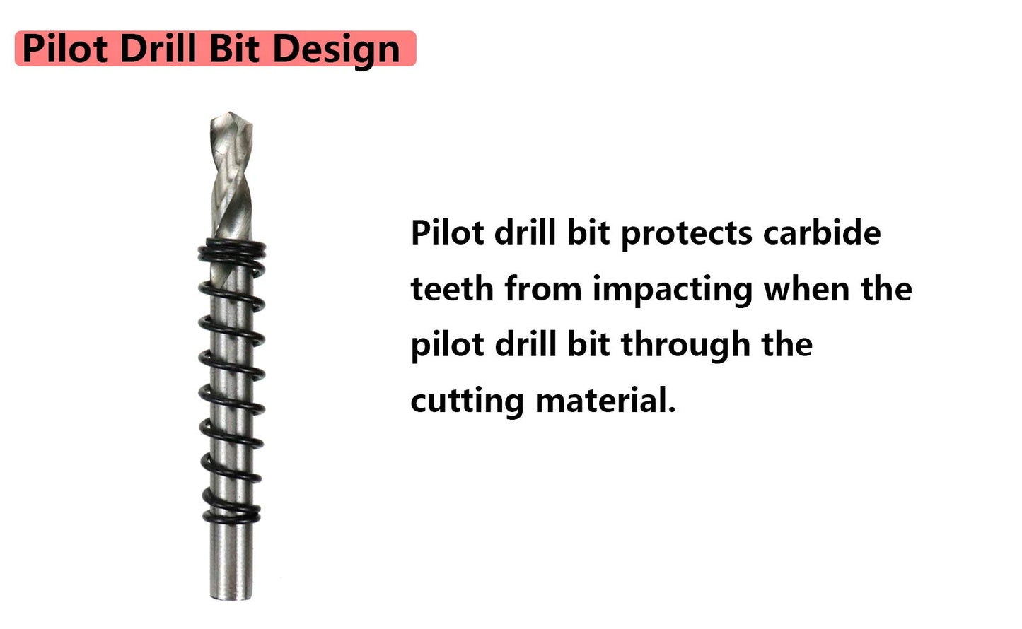 Rannb Hole Saw 1.5-inch/38mm Metal Hole Saw Carbide Tipped Hole Cutter with 2 Pilot Drill Bits for Cutting Stainless Steel Plate, Iron, Copper, Brass